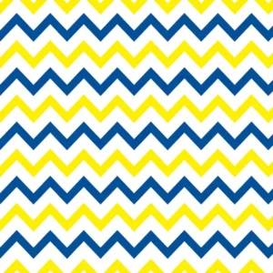 Papel De Parede Chevron Listras Amarelo Azul 250x50cm