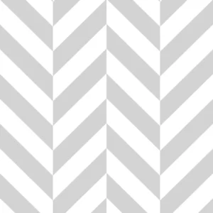 Papel De Parede Chevron Zig-zag Cinza Lavável Delicado 3m