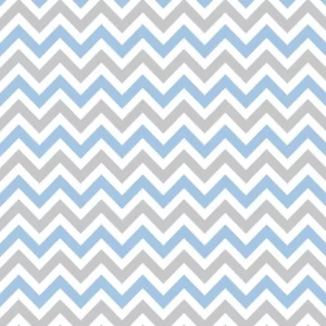 Papel De Parede Chevron Zig-zag Tons Azul Cinza Delicado 3m