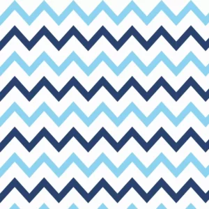 Papel De Parede Chevron Zig-zag Tons Azul Vinil Delicado 3m