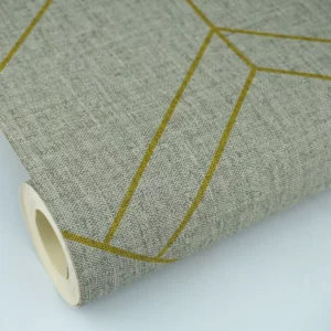 Papel De Parede Cinza Vinílico Ladrilho Textura Cozinha 4m²