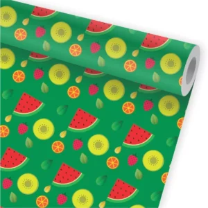 Papel De Parede Cozinha Frutas Melancia Morango Laranja A34