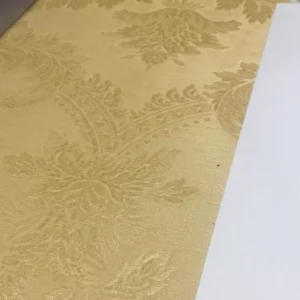 Papel De Parede Damaschi Adamascado Dourado D1402