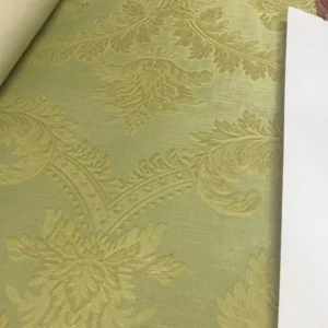 Papel De Parede Damaschi Adamascado Dourado D1405