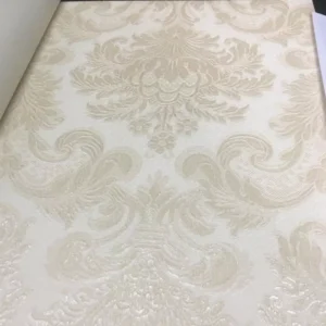 Papel De Parede Damaschi Adamascado Dourado D1411