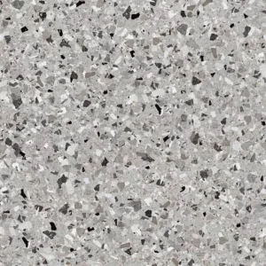 Papel De Parede Decorativo Terrazo Granilite Cinza