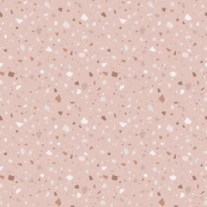 Papel De Parede Decorativo Terrazo Granilite Rosa