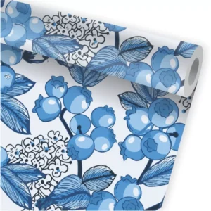 Papel De Parede Delicados Tropical Azul Kit 02 Rolos A471