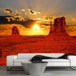 Papel De Parede Deserto Paisagem 3d Adesivo Natureza Gg361