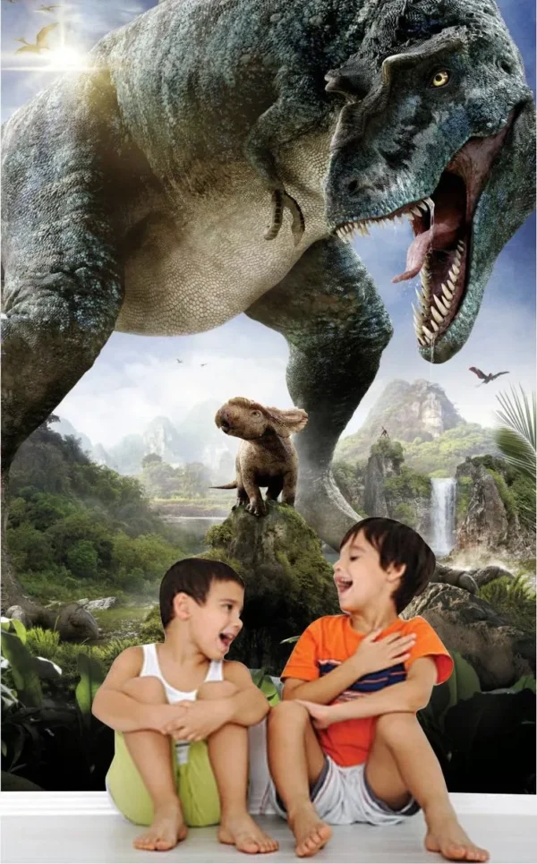 Papel De Parede Dinossauro Adesivo Quarto Infantil Zoo Md03