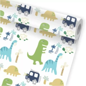 Papel De Parede Dinossauro Carro Infantil Jurassic A42