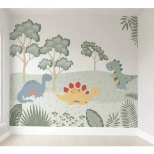 Papel De Parede Dinossauro Infantil Autocolante Vr265 10m²