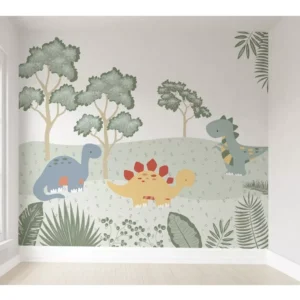 Papel De Parede Dinossauro Infantil Pp265 M²