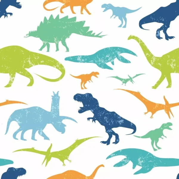 Papel De Parede Dinossauro Quarto Infantil Rolo 10 M Menino