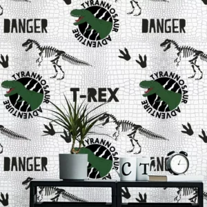 Papel De Parede Dinossauro Quarto Menino Criança Rolo 10 M