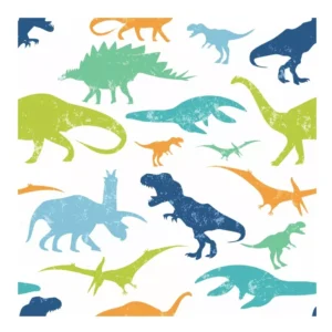 Papel De Parede Dinossauro Quarto Menino Infantil Rolo 3 Mts