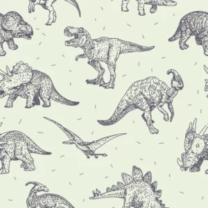 Papel De Parede Dinossauros Quarto Menino Infantil Rolo 2,5m