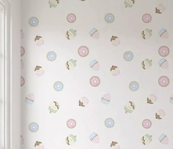 Papel De Parede Doce Chocolate De Menina Infantil M² Pp106