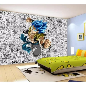 Papel De Parede Dragon Ball Goku Gegeta Anime 7,5m² Dbz619