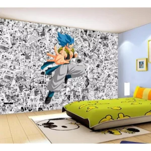 Papel De Parede Dragon Ball Goku Gegeta Anime 7,5m² Dbz621