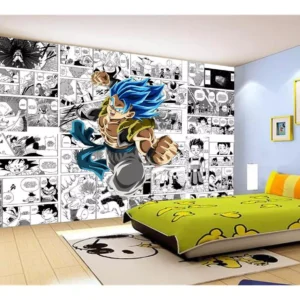 Papel De Parede Dragon Ball Goku Gegeta Anime 7,5m² Dbz733