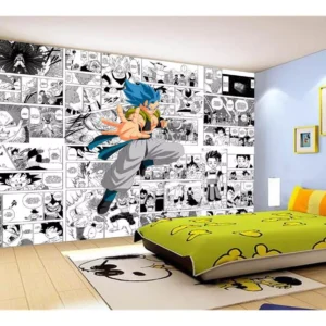 Papel De Parede Dragon Ball Goku Gegeta Anime 7,5m² Dbz735