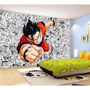 Papel De Parede Dragon Ball Goku Gohan Anime 7,5m² Dbz601