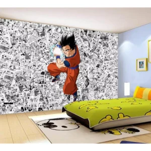 Papel De Parede Dragon Ball Goku Gohan Anime 7,5m² Dbz603