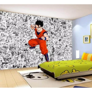 Papel De Parede Dragon Ball Goku Gohan Anime 7,5m² Dbz605