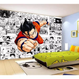 Papel De Parede Dragon Ball Goku Gohan Anime 7,5m² Dbz715