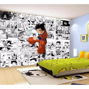 Papel De Parede Dragon Ball Goku Gohan Anime 7,5m² Dbz717