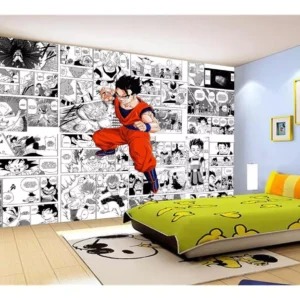 Papel De Parede Dragon Ball Goku Gohan Anime 7,5m² Dbz719