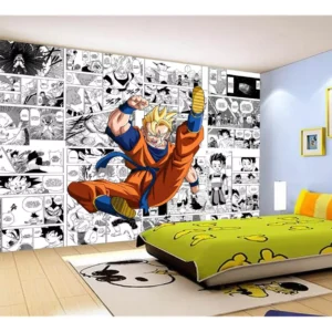 Papel De Parede Dragon Ball Goku Gohan Anime 7,5m² Dbz720