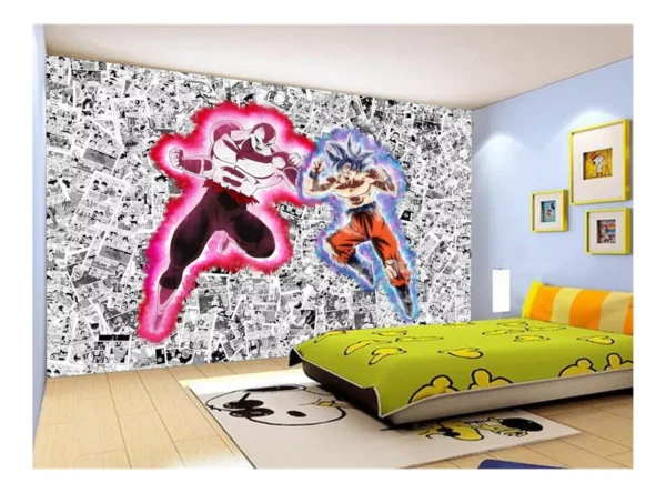 Papel De Parede Dragon Ball Goku Jiren Anime 7,5m² Dbz563