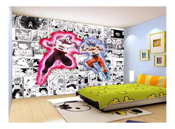 Papel De Parede Dragon Ball Goku Jiren Anime 7,5m² Dbz677