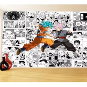 Papel De Parede Dragon Ball Goku Página Manga 3,5m Dbz671