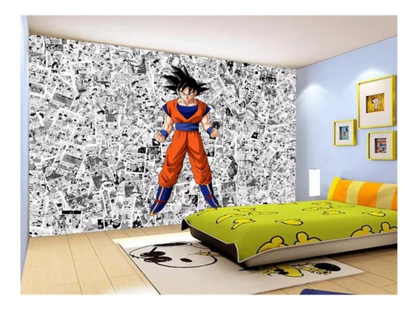 Papel De Parede Dragon Ball Goku Página Manga 7,5m² Dbz511