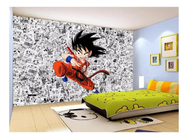 Papel De Parede Dragon Ball Goku Página Manga 7,5m² Dbz514