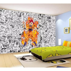 Papel De Parede Dragon Ball Goku Página Manga 7,5m² Dbz515