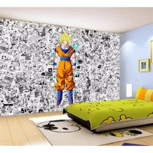 Papel De Parede Dragon Ball Goku Página Manga 7,5m² Dbz516