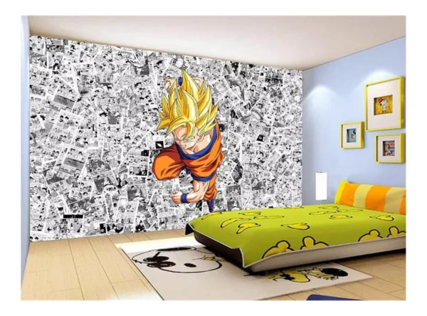 Papel De Parede Dragon Ball Goku Página Manga 7,5m² Dbz517