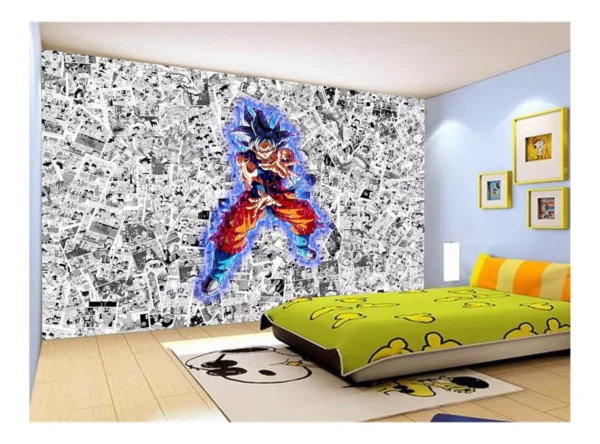 Papel De Parede Dragon Ball Goku Página Manga 7,5m² Dbz518