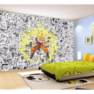 Papel De Parede Dragon Ball Goku Página Manga 7,5m² Dbz520