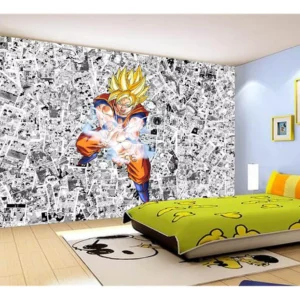 Papel De Parede Dragon Ball Goku Página Manga 7,5m² Dbz521