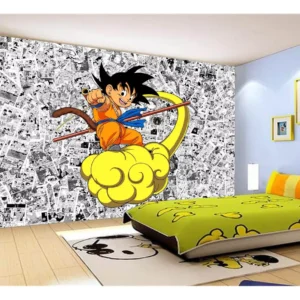 Papel De Parede Dragon Ball Goku Página Manga 7,5m² Dbz522