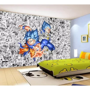 Papel De Parede Dragon Ball Goku Página Manga 7,5m² Dbz525