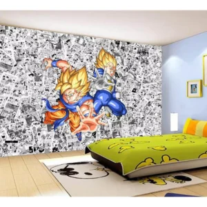 Papel De Parede Dragon Ball Goku Página Manga 7,5m² Dbz526