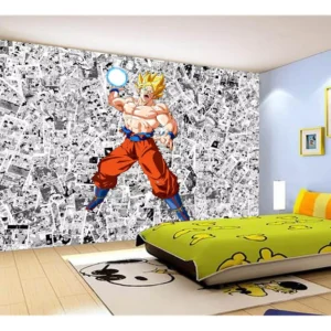 Papel De Parede Dragon Ball Goku Página Manga 7,5m² Dbz530