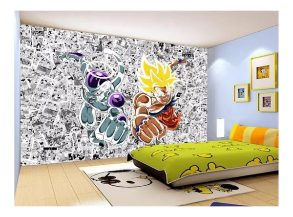 Papel De Parede Dragon Ball Goku Página Manga 7,5m² Dbz531