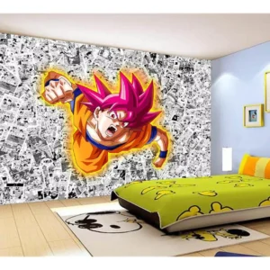 Papel De Parede Dragon Ball Goku Página Manga 7,5m² Dbz532